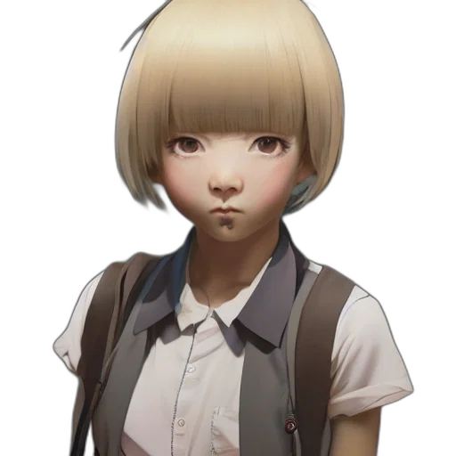 face, staff, hair, robot transparent PNG cut-out