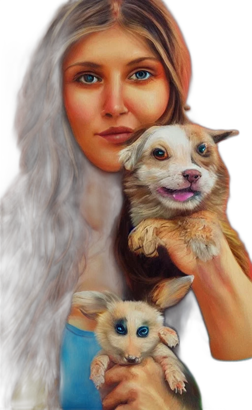 animal, creature, face, photorealistic transparent PNG cut-out
