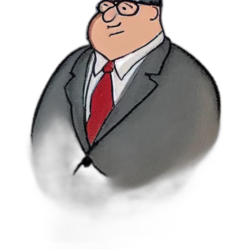 staff, jacket, face, cartoon, concept art, comic book art, watercolor, court transparent PNG cut-out