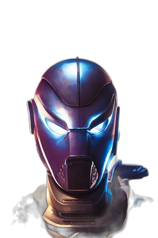 mask, face, robot, comic book art transparent PNG cut-out