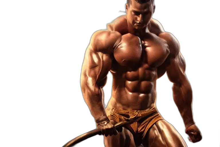 fantasy art, photorealistic, concept art, 3d render, muscle, fantasy, painting, ultra transparent PNG cut-out