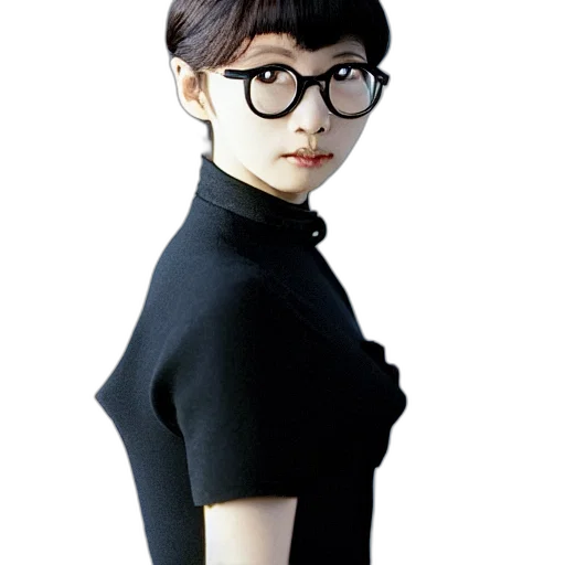 staff, dress, face, 3d render transparent PNG cut-out