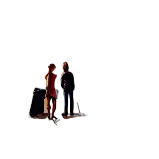 umbrella, dress, staff, pixel art transparent PNG cut-out