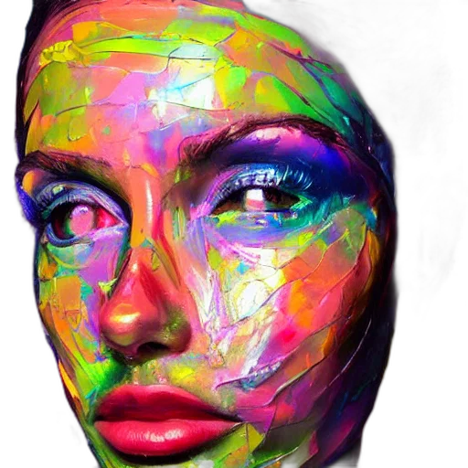 face, mask, crown, photorealistic transparent PNG cut-out