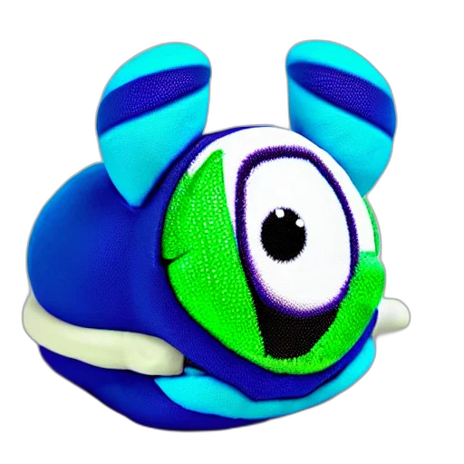 hat, mask, creature, staff, 3d render, concept art, pixel art, blue transparent PNG cut-out