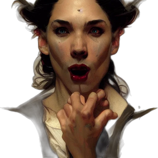 face, staff, mask, creature transparent PNG cut-out
