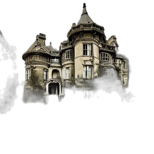 building, concept art, fantasy art, watercolor transparent PNG cut-out
