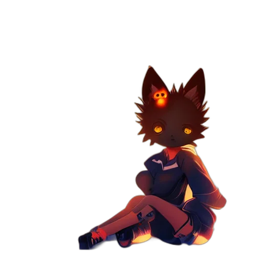 mask, creature, dress, animal, pixel art, concept art, anime, fantasy art transparent PNG cut-out
