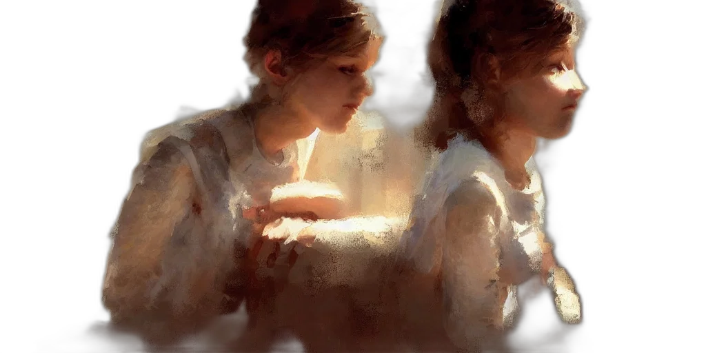 face, photorealistic, oil painting, concept art, watercolor, fire, fog, rain transparent PNG cut-out