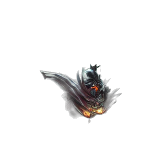 dragon, staff, creature, mask transparent PNG cut-out