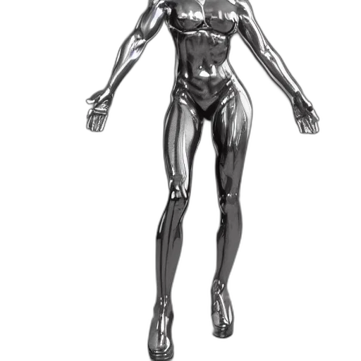 robot, creature, jewelry, dress, concept art, 3d render, cyberpunk, comic book art transparent PNG cut-out