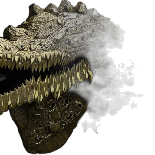 dragon, mask, creature, animal transparent PNG cut-out
