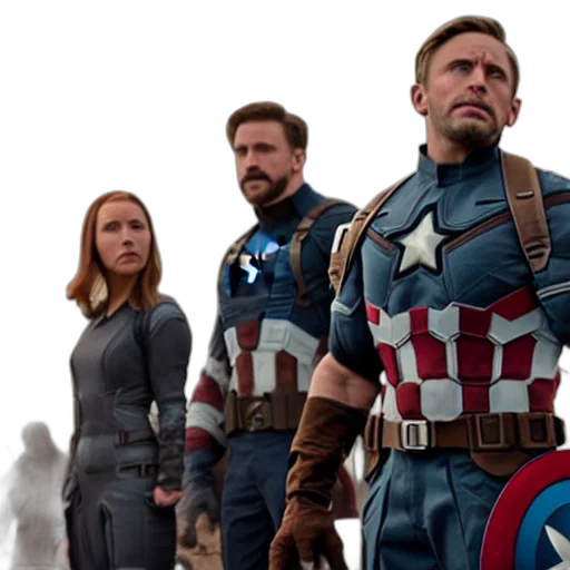 comic book art, minion, avengers, endgame transparent PNG cut-out