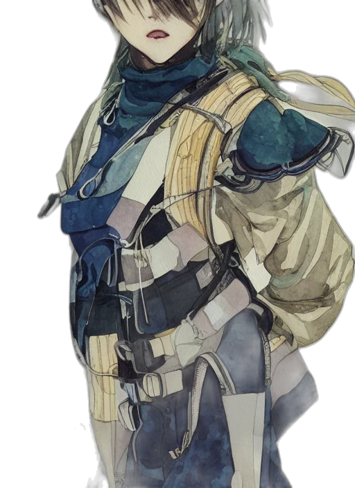 jacket, mask, staff, face transparent PNG cut-out