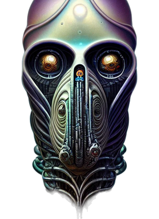 mask, robot, face, creature transparent PNG cut-out