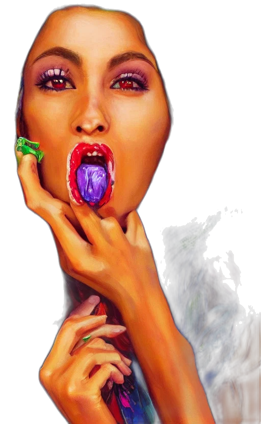 jewelry, face, food, photorealistic transparent PNG cut-out