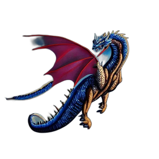 dragon, staff, creature, fantasy art, concept art, pixel art, 3d render, award transparent PNG cut-out