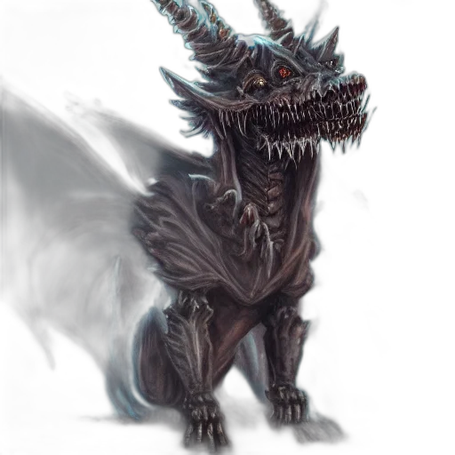 dragon, creature, animal, staff, concept art, fantasy art, photorealistic, pixel art transparent PNG cut-out