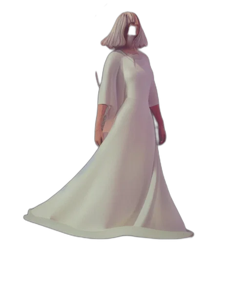 dress, hat, staff, crown transparent PNG cut-out