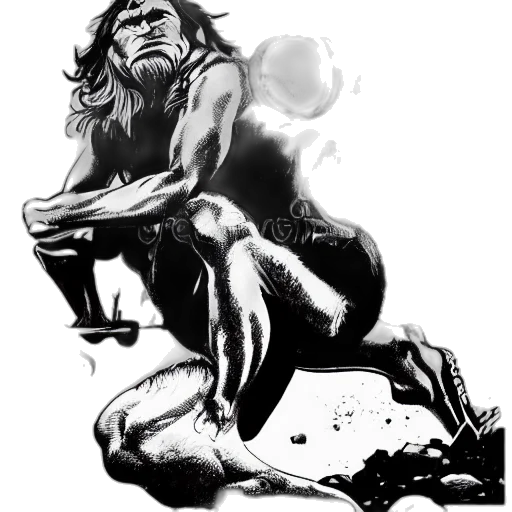comic book art, concept art, fantasy art, pencil sketch transparent PNG cut-out