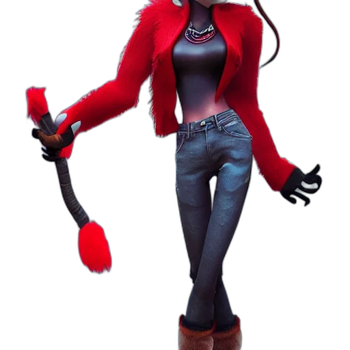 jacket, staff, weapon, robot transparent PNG cut-out