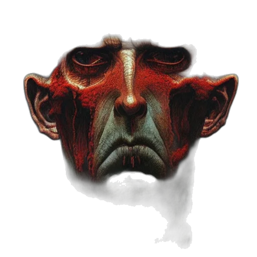 mask, face, creature, staff transparent PNG cut-out