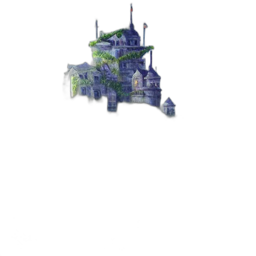 crown, building, robot, dragon, pixel art, concept art, fantasy art, watercolor transparent PNG cut-out