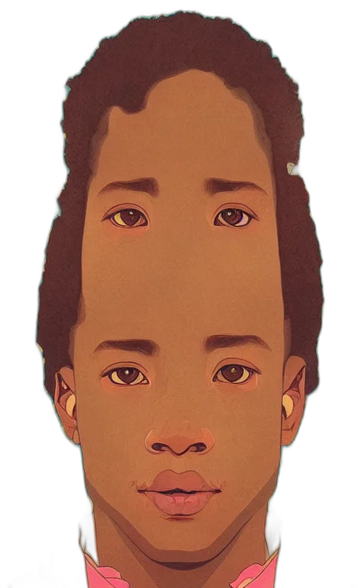 face, hair, mask, crown, cartoon, concept art, 3d render, photorealistic transparent PNG cut-out