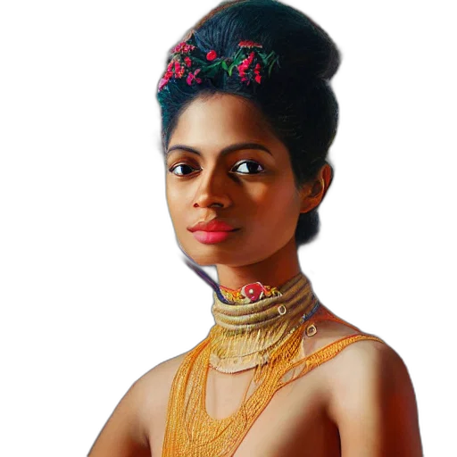 jewelry, crown, dress, oil painting transparent PNG cut-out