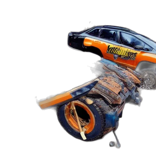 car, weapon, robot, 3d render, concept art, photorealistic, guns, swords transparent PNG cut-out