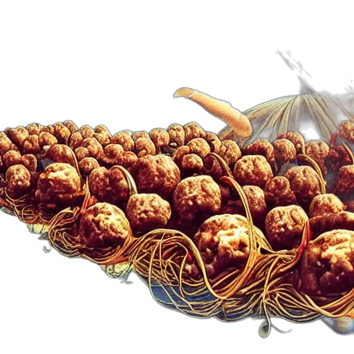 food, crown, hair, animal, photorealistic, 3d render, concept art, outer space transparent PNG cut-out