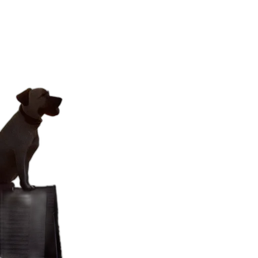 animal, staff, creature, robot, 3d render, concept art, photorealistic, dog transparent PNG cut-out