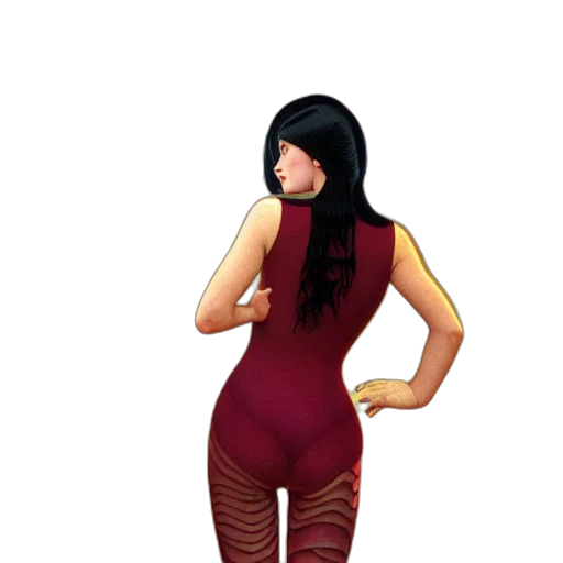 dress, 3d render, concept art, pixel art transparent PNG cut-out