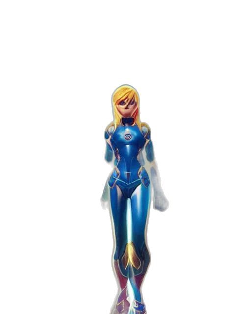robot, staff, weapon, concept art, comic book art, 3d render, cartoon, blue transparent PNG cut-out