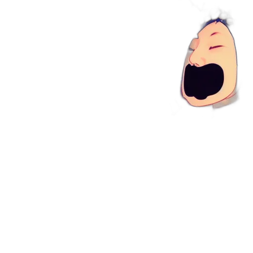 face, mask, creature, hair, pixel art, 3d render, cartoon, concept art transparent PNG cut-out