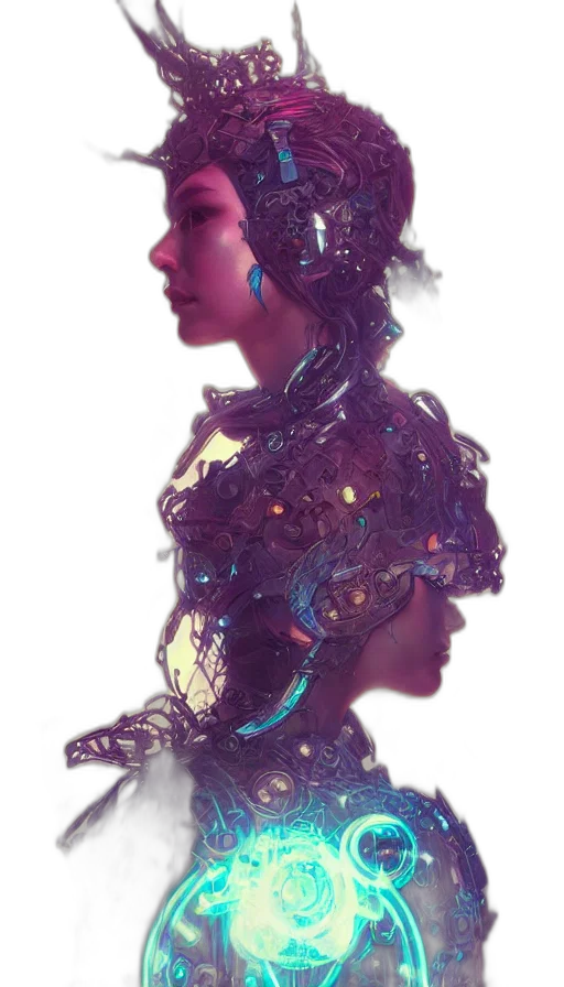 dress, robot, crown, jewelry transparent PNG cut-out