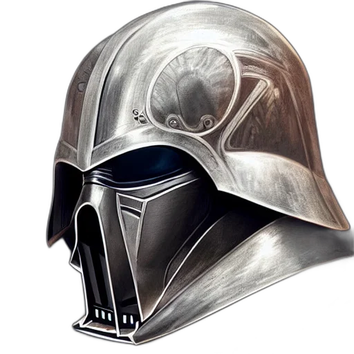 mask, hat, weapon, crown, concept art, photorealistic, fantasy art, comic book art transparent PNG cut-out