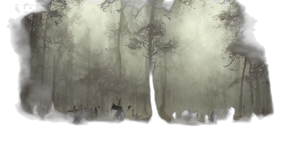 tree, creature, animal, concept art, fantasy art, photorealistic, watercolor, fog transparent PNG cut-out
