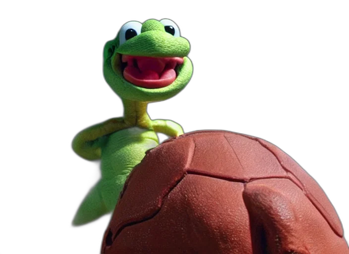 animal, creature, 3d render, photorealistic, film, still, yoshi, new transparent PNG cut-out