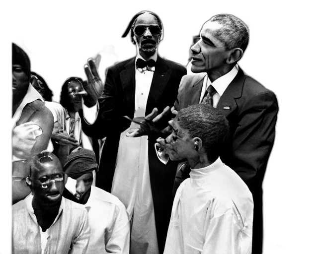 obama, snoop, dogg, pinmp transparent PNG cut-out