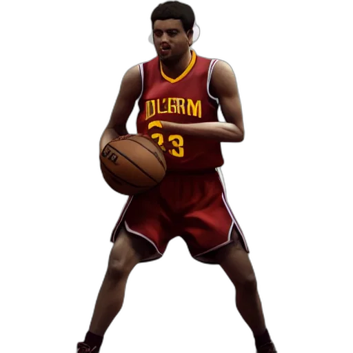 photorealistic, concept art, pixel art, 3d render, steve, curry, basketball, player transparent PNG cut-out