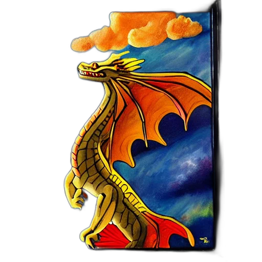 dragon, staff, sword, fantasy art, concept art, pixel art, 3d render, oil transparent PNG cut-out