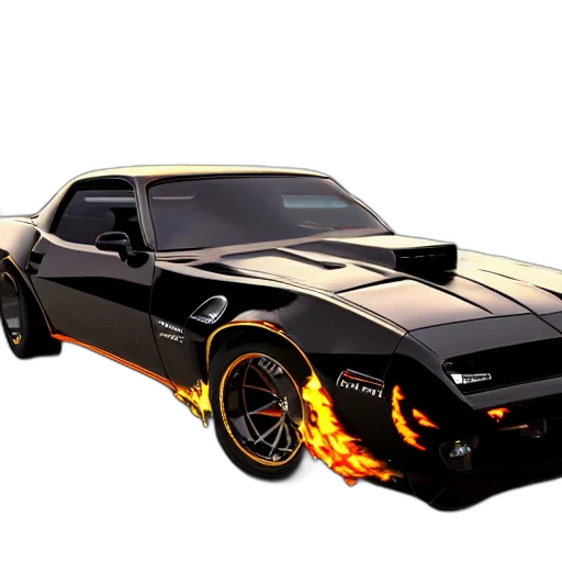 car, weapon, photorealistic, 3d render transparent PNG cut-out