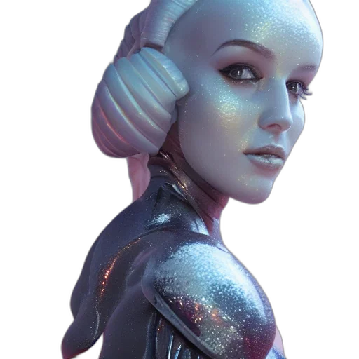 robot, face, mask, cyberpunk, concept art, 3d render, fantasy art, outer space transparent PNG cut-out