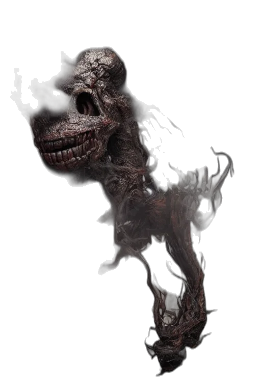 mask, creature, face, staff transparent PNG cut-out