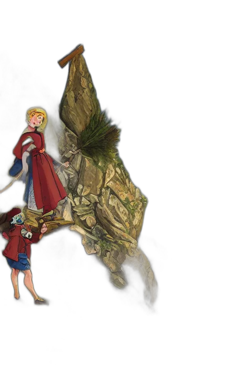 crown, staff, concept art, fantasy art transparent PNG cut-out