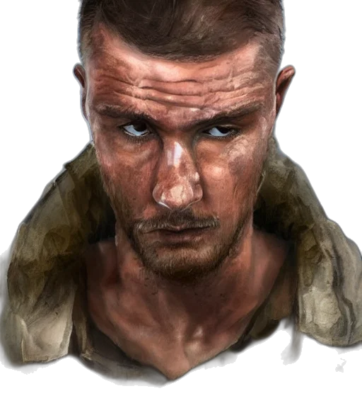 face, jacket, animal, concept art transparent PNG cut-out
