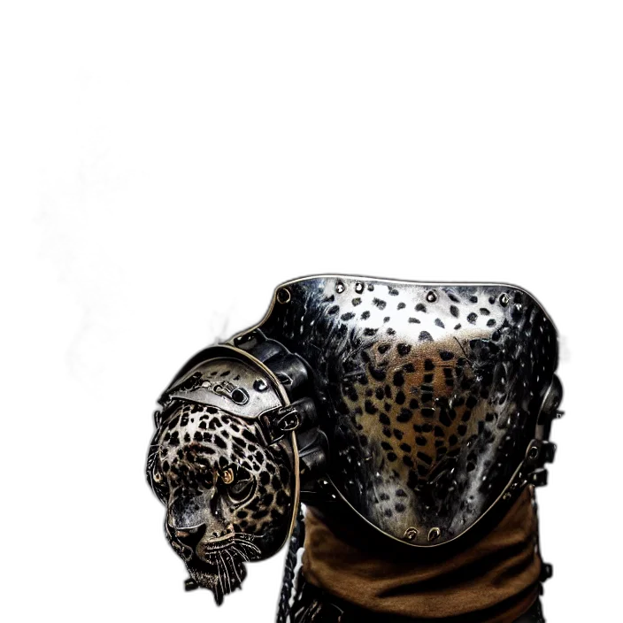 mask, hat, crown, jacket, concept art, fantasy art, comic book art, 3d render transparent PNG cut-out