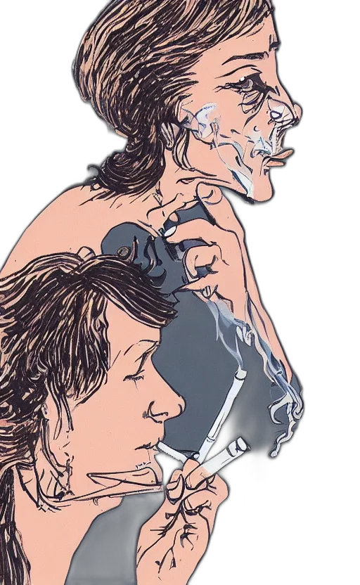 mask, face, comic book art, concept art, cartoon, cyberpunk, underwater, fire transparent PNG cut-out