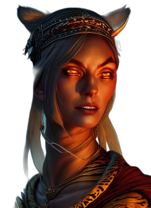 face, crown, staff, jewelry, fantasy art, concept art, photorealistic, comic book art transparent PNG cut-out